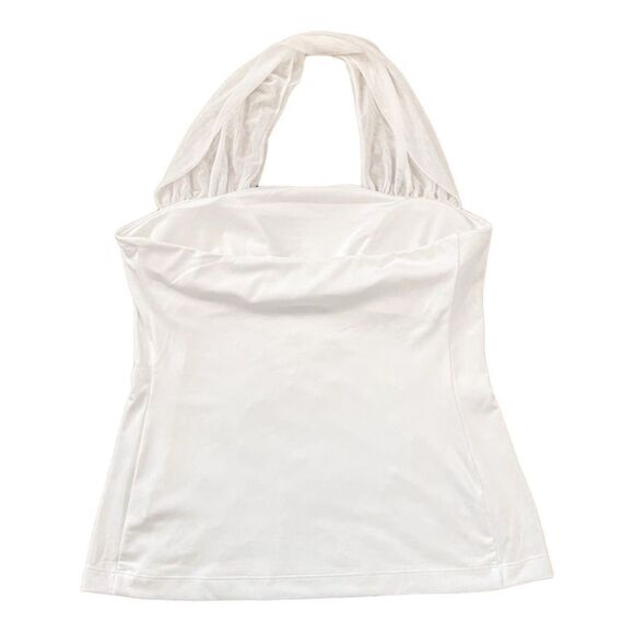 NFL All Sport Couture White New York Jets Sports First Down Halter Top SZ L BNWT - Picture 4 of 11